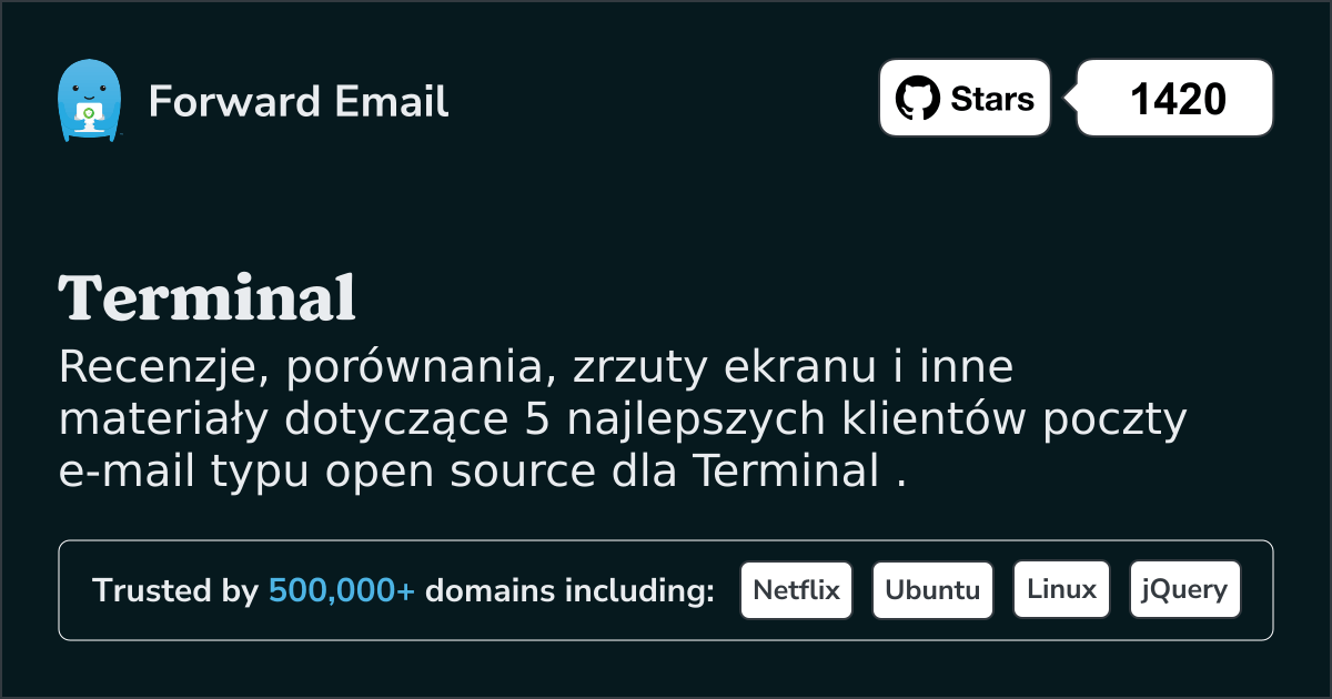 5 najlepszych klientów poczty e-mail Open Source dla Terminal w 2025