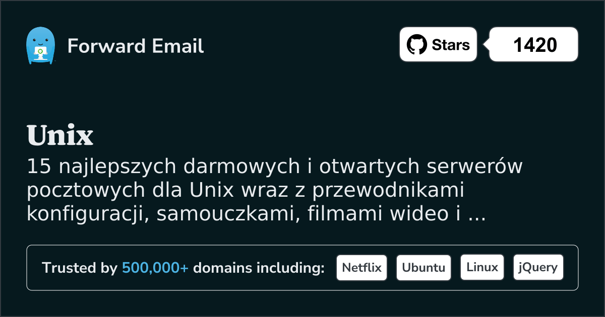 15 najlepszych serwerów pocztowych Open Source dla Unix w 2025