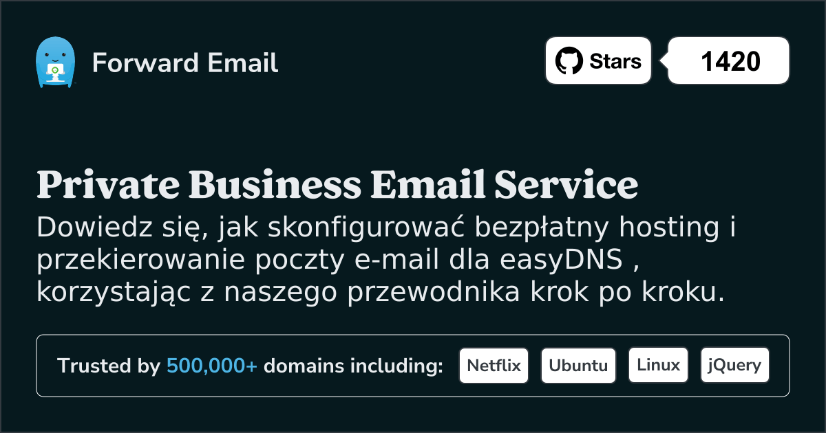 Jak skonfigurować pocztę e-mail za pomocą easyDNS