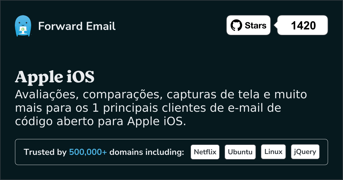 1 clientes de e-mail de código aberto mais bem avaliados para Apple iOS em 2025