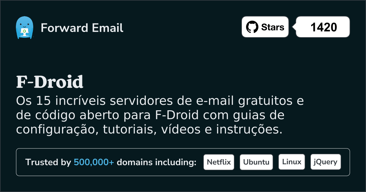 15 servidores de e-mail de código aberto incríveis para F-Droid em 2025