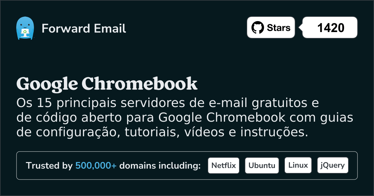 15 notáveis servidores de e-mail de código aberto para Google Chromebook em 2025