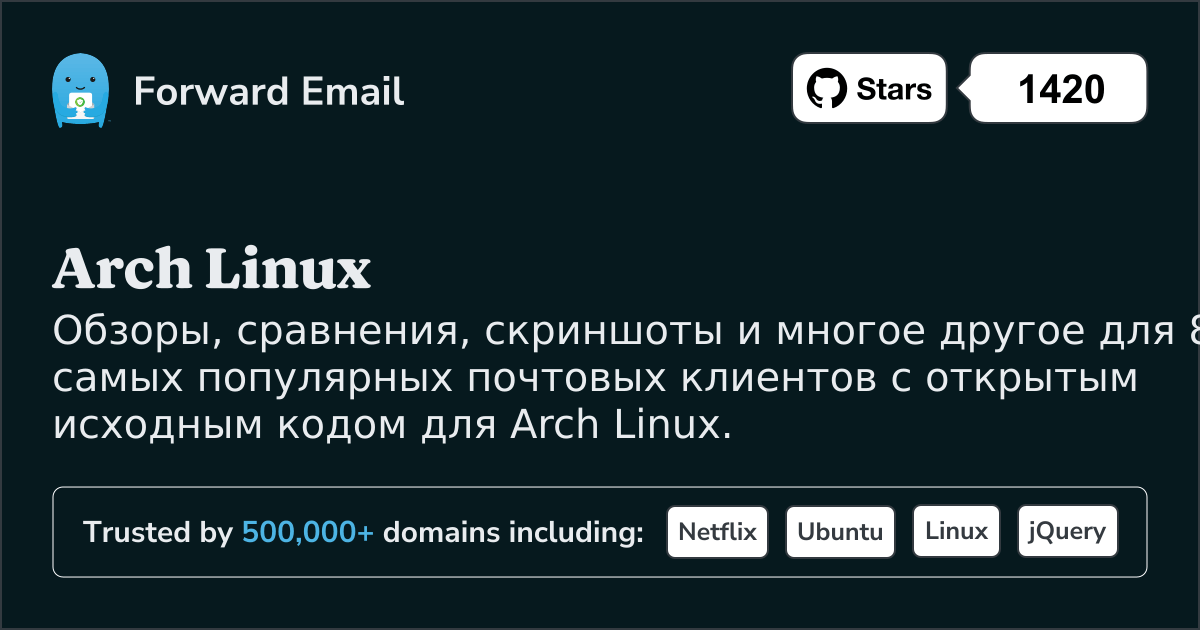 8 самых популярных почтовых клиентов с открытым исходным кодом для Arch Linux в 2025