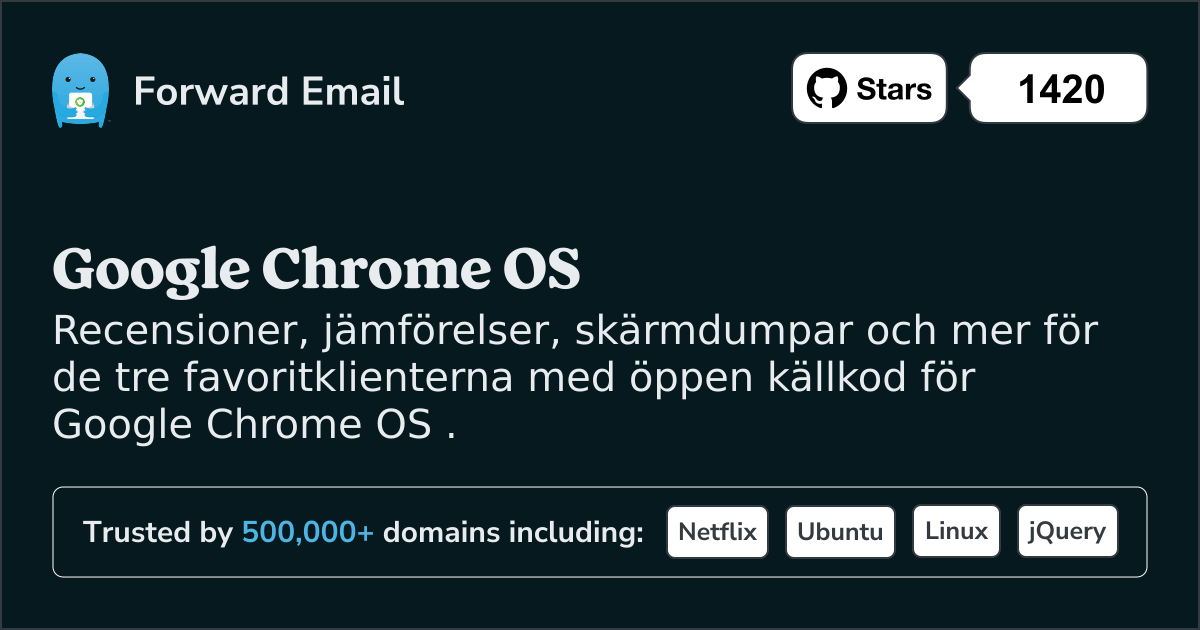 3 favoriter med öppen källkod för e-postklienter för Google Chrome OS 2025