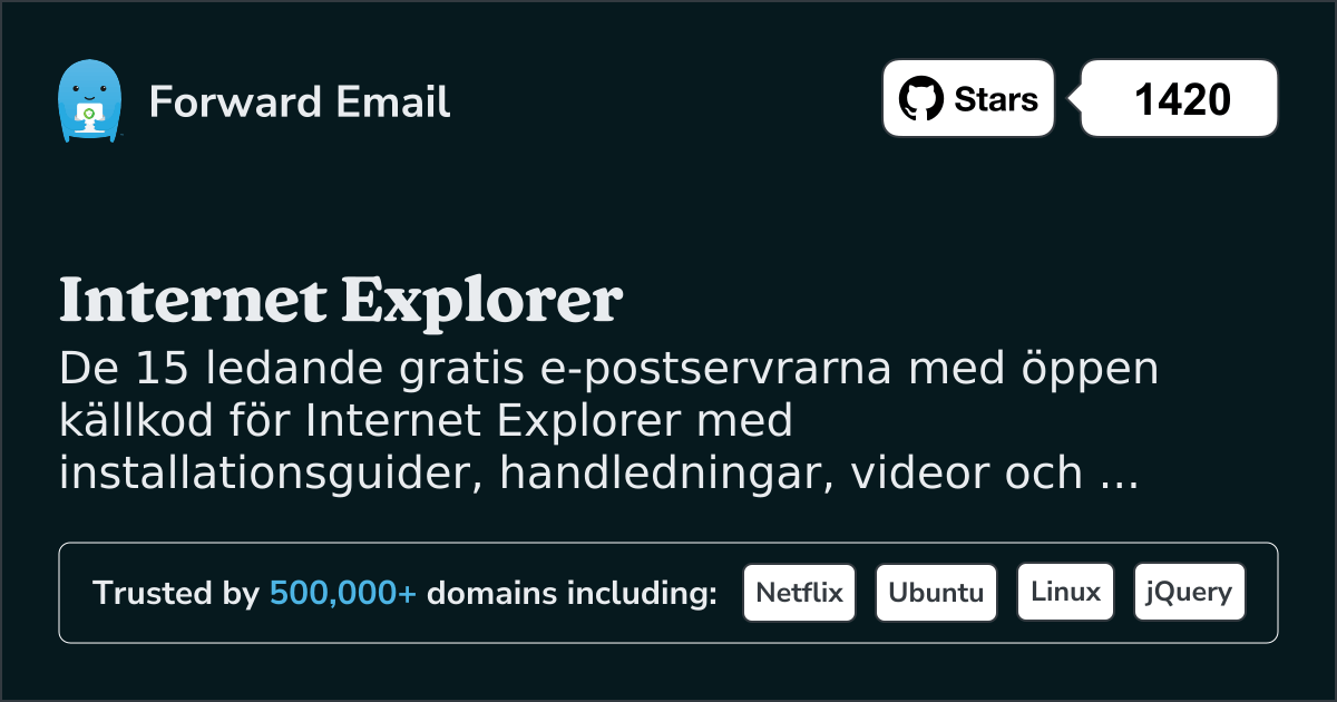 15 ledande e-postservrar med öppen källkod för Internet Explorer 2025