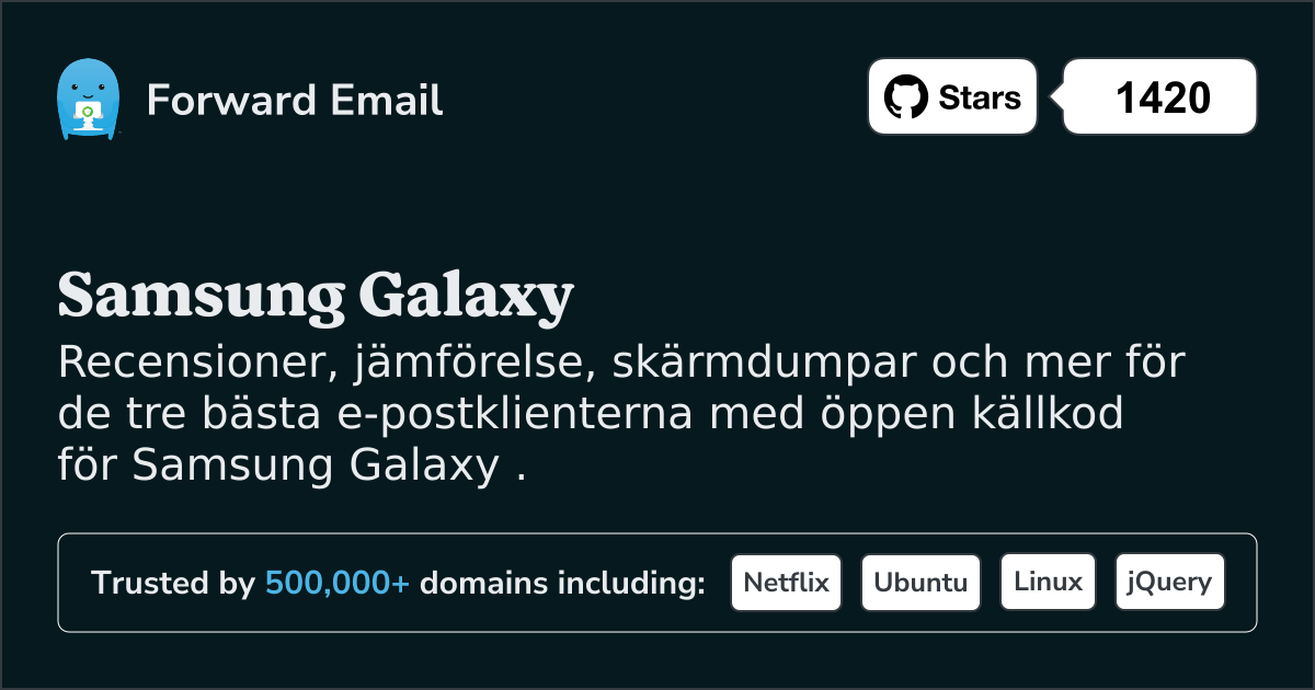 3 bästa e-postklienter med öppen källkod för Samsung Galaxy 2025