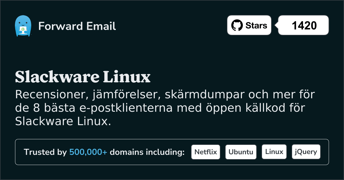 8 bästa e-postklienter med öppen källkod för Slackware Linux 2025