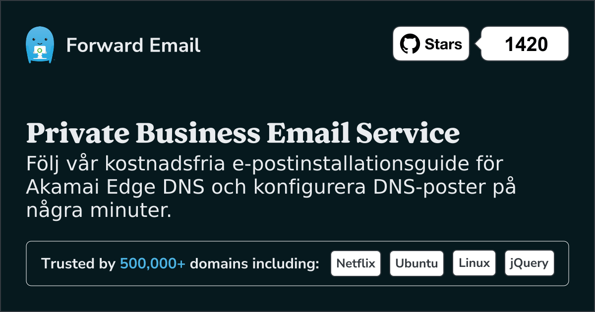 Hur man konfigurerar e-post med Akamai Edge DNS