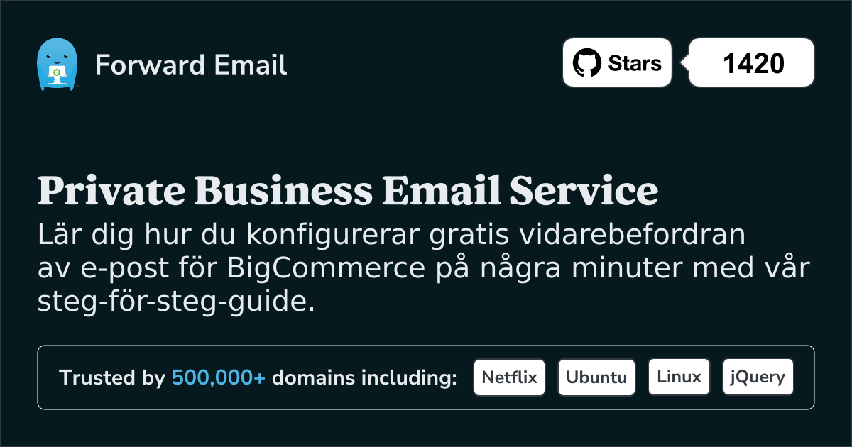 Hur man konfigurerar e-post med BigCommerce