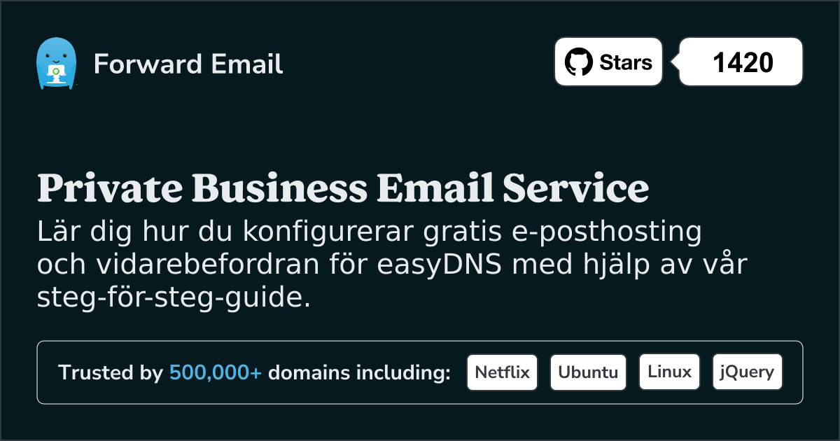 Hur man konfigurerar e-post med easyDNS