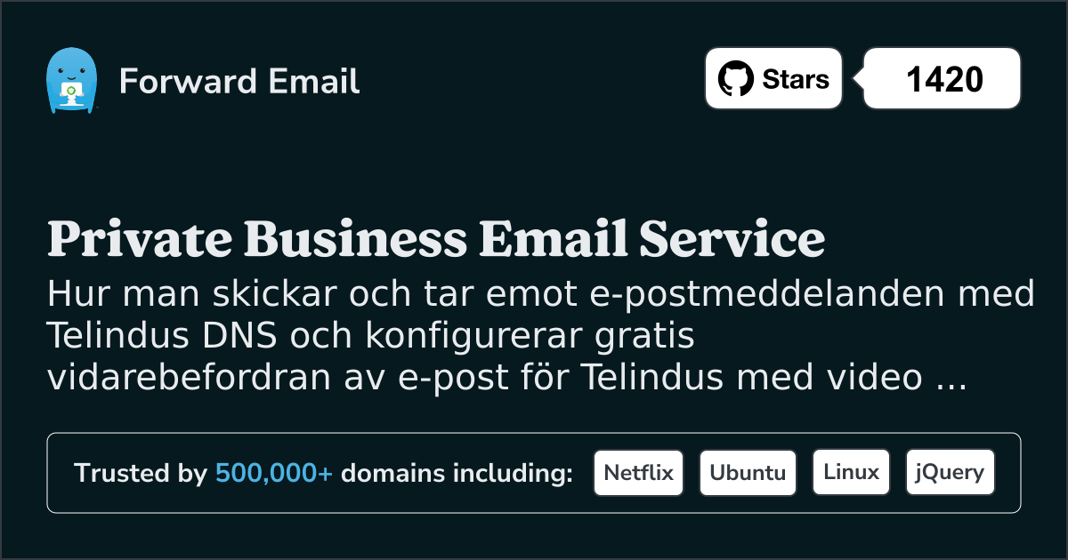 Hur man konfigurerar e-post med Telindus