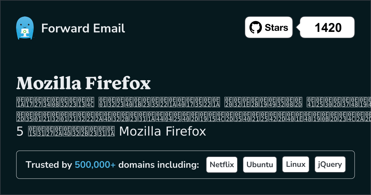 5 ไคลเอนต์อีเมลโอเพ่นซอร์สที่ทรงพลังสำหรับ Mozilla Firefox ใน 2025