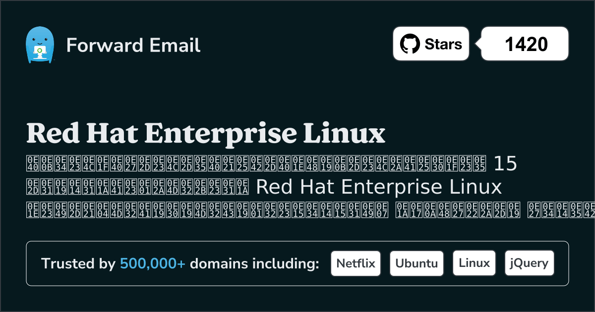 เซิร์ฟเวอร์อีเมลโอเพ่นซอร์ส 15 อันดับแรกสำหรับ Red Hat Enterprise Linux ใน 2025