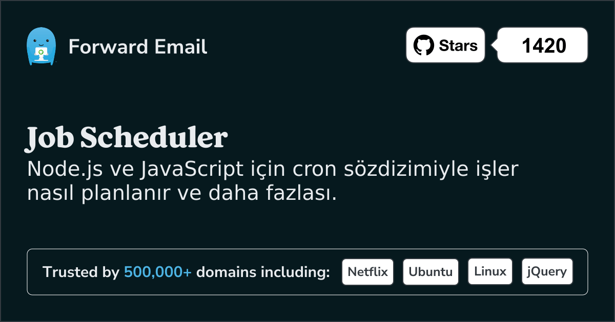 Node.js İş Zamanlayıcı