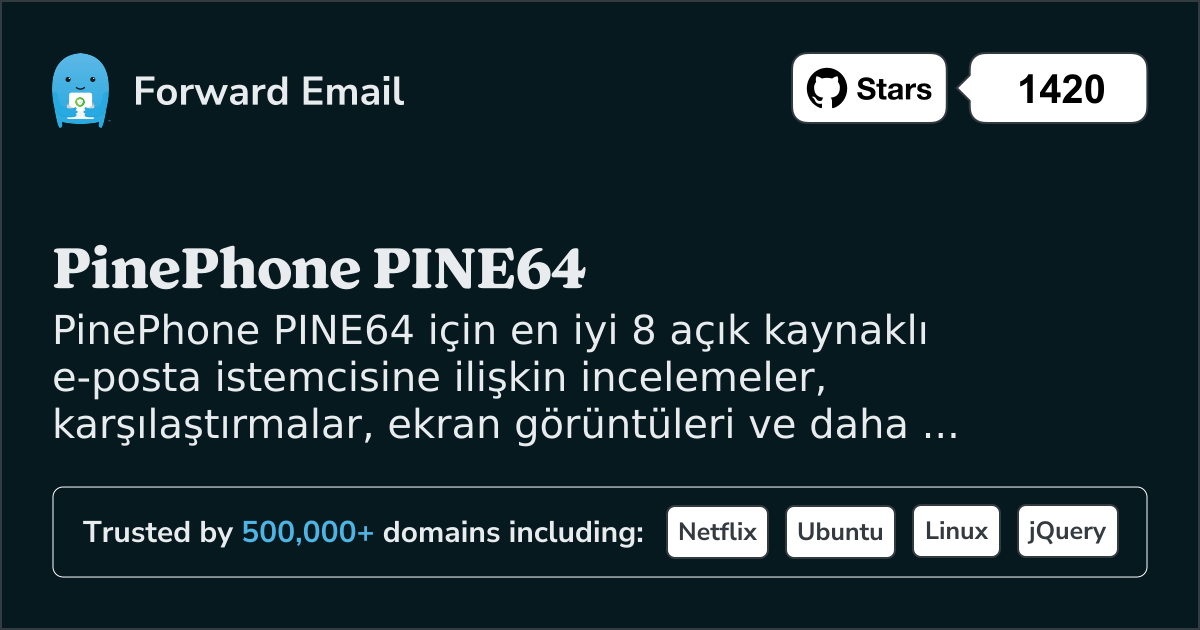 2025 PinePhone PINE64 için En İyi 8 Açık Kaynaklı E-posta İstemcisi