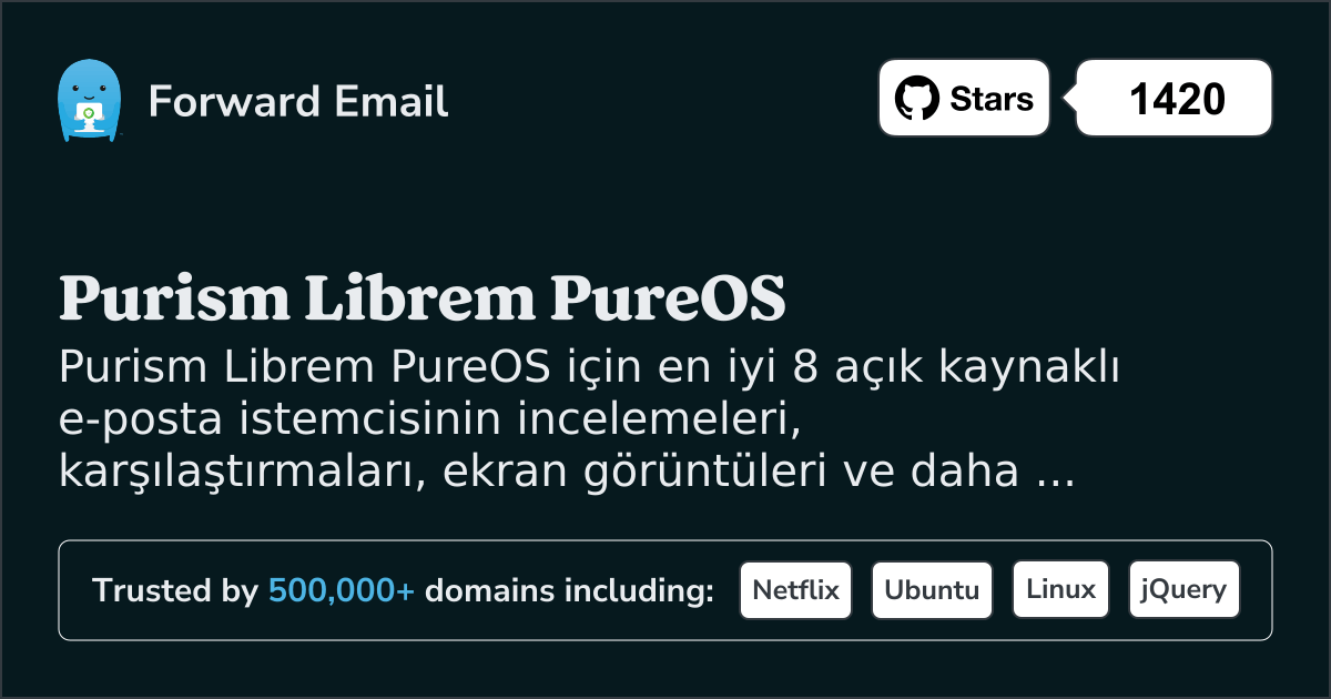 2025 Purism Librem PureOS için En İyi 8 Açık Kaynaklı E-posta İstemcisi