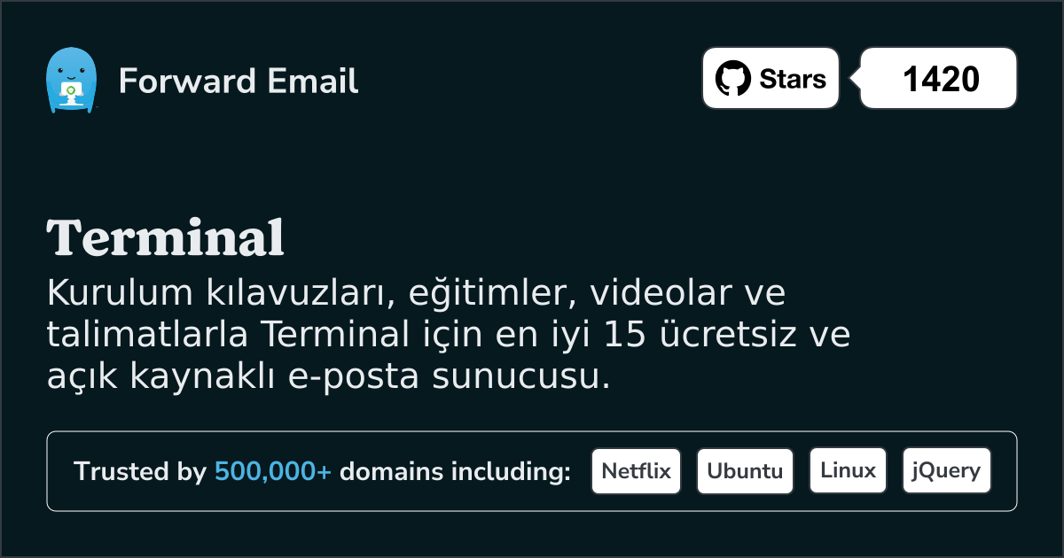2025 Terminal için En İyi 15 Açık Kaynaklı E-posta Sunucusu