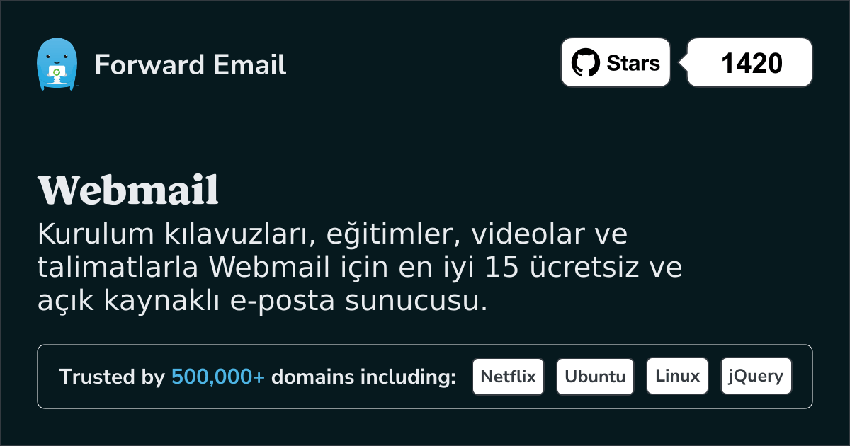 2025 Webmail için En İyi 15 Açık Kaynaklı E-posta Sunucusu