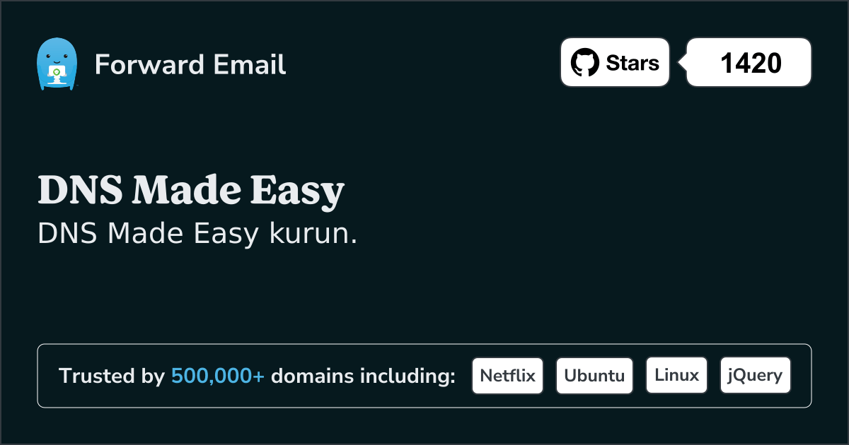 DNS Made Easy ile E-posta Kurulumu