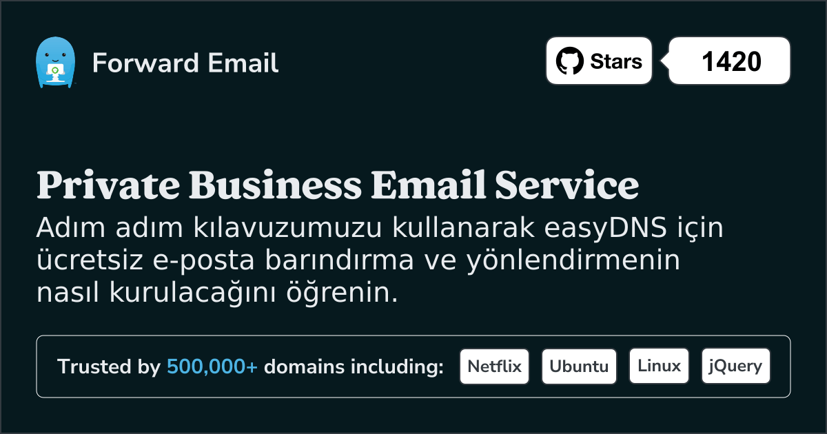 easyDNS ile E-posta Kurulumu