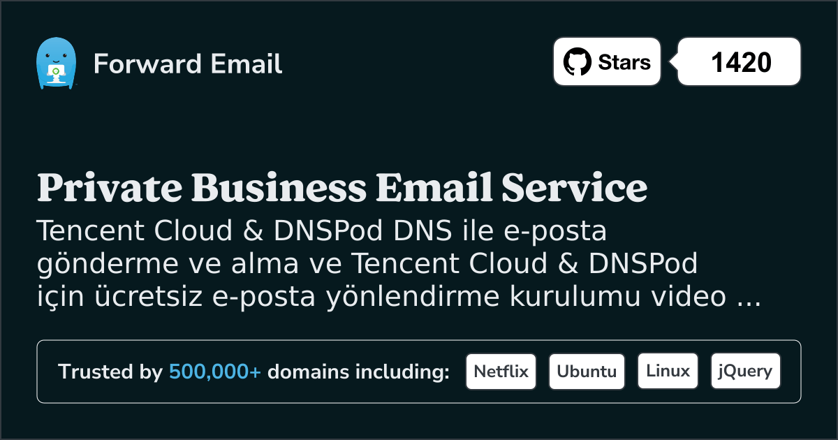 Tencent Cloud & DNSPod ile E-posta Kurulumu