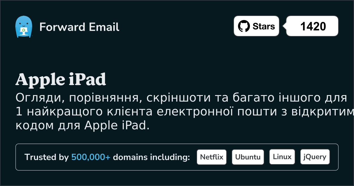 1 найкращі клієнти електронної пошти з відкритим кодом для Apple iPad у 2025