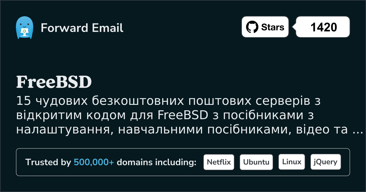 15 чудових серверів електронної пошти з відкритим кодом для FreeBSD у 2025