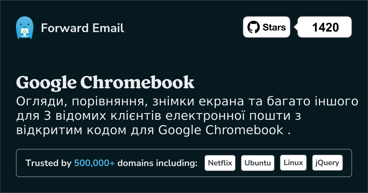 3 відомі клієнти електронної пошти з відкритим кодом для Google Chromebook у 2025
