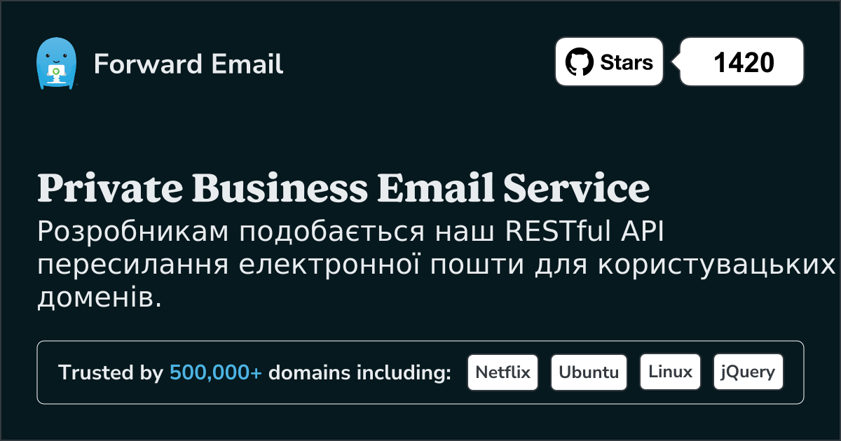 API електронної пошти розробника для користувацьких доменів та вебхуків