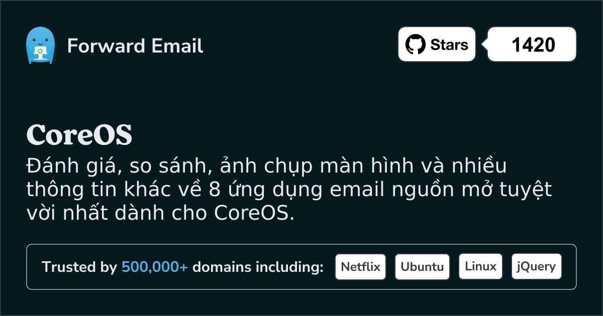 8 ứng dụng email nguồn mở tuyệt vời nhất cho CoreOS 2025