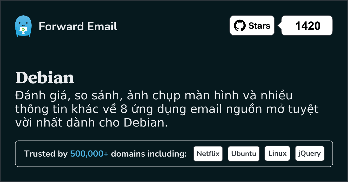 8 ứng dụng email mã nguồn mở tuyệt vời nhất dành cho Debian 2025