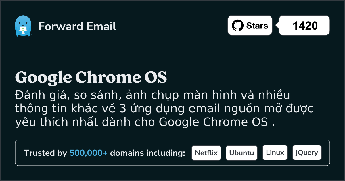 3 ứng dụng email nguồn mở được ưa chuộng nhất dành cho Google Chrome OS năm 2025