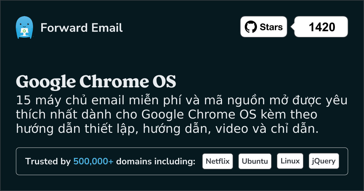 15 Máy chủ email nguồn mở được yêu thích nhất dành cho Google Chrome OS năm 2025