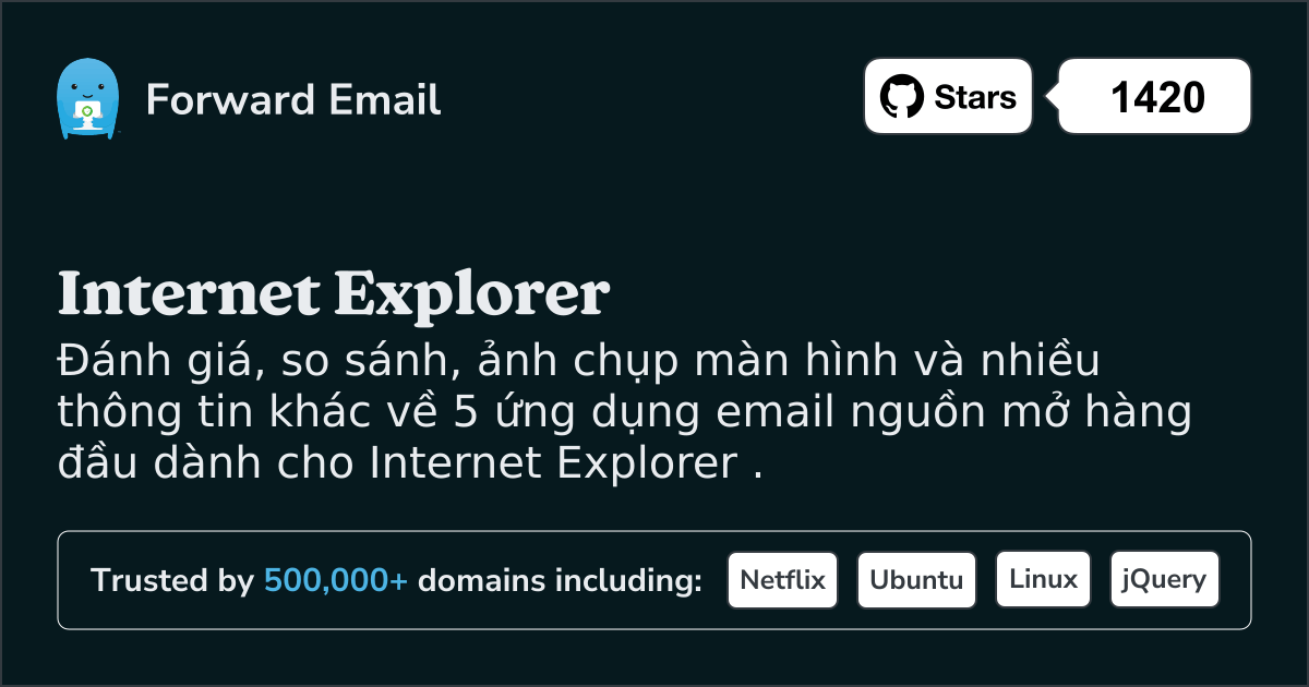 5 ứng dụng email nguồn mở hàng đầu dành cho Internet Explorer năm 2025